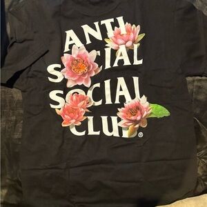 Anti Social Social Club Gray T-Shirt with Red Logo